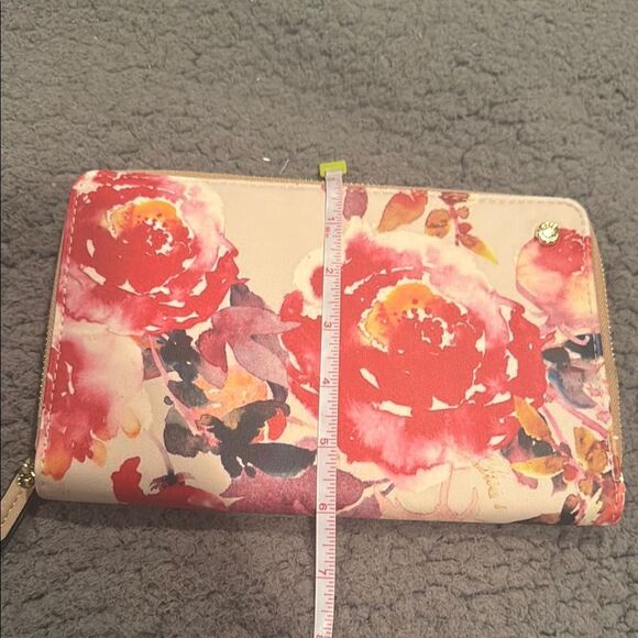 Floral Print Women's Wallet Credit Card Holder Elegant Special Occasion - Picture 3 of 15